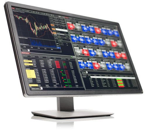NinjaTrader platform displayed on a monitor